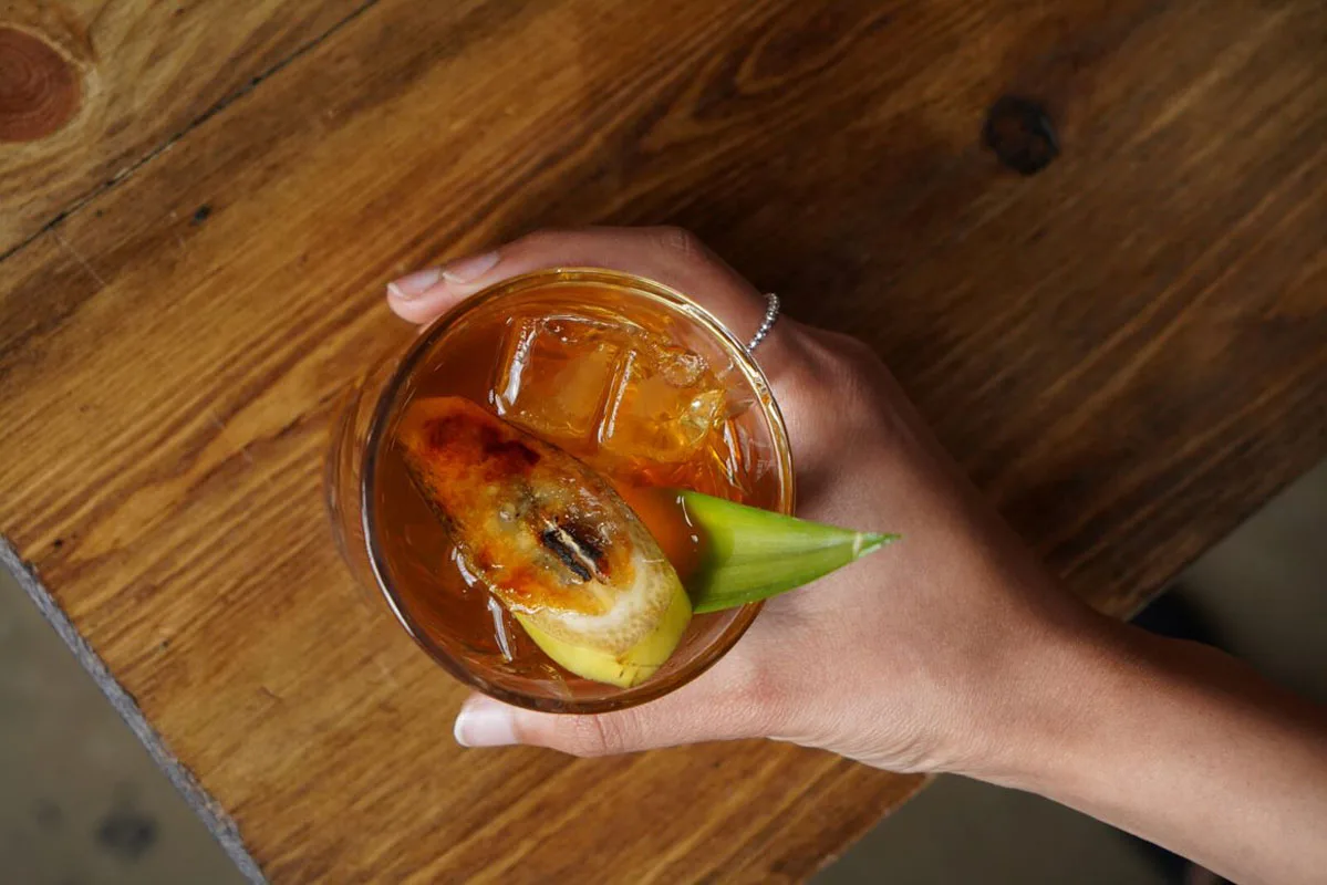 Pineapple Caipirinha at Spire Bar