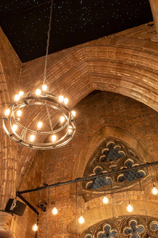 Lighting in Spire Bar